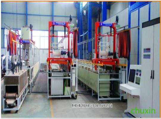Chaîne de production de galvanoplastie accrochante de baril contrôle de PLC