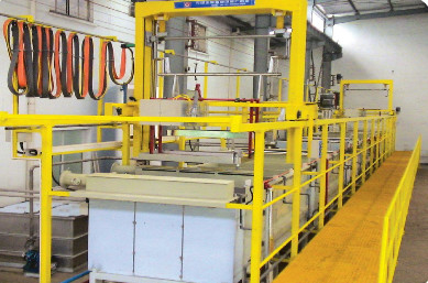 La chaîne de production automatique de l'anneau de piston, phosphatage d'oxydation (le Mexique Mahler)