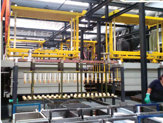 Amortisseur Rod Chrome Plating Line, OEM plaquant la chaîne de production