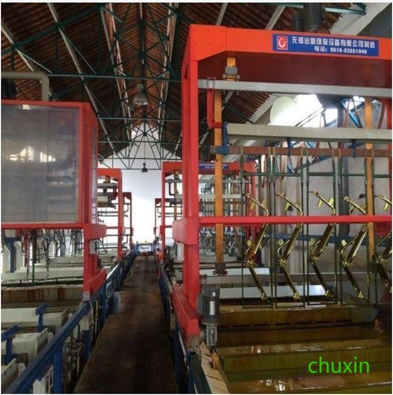 Chaîne de production de galvanoplastie d'OEM rail de ciel et terre de chrome de nickel quatre couches
