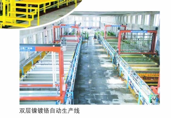 Batterie de galvanoplastie automatisée par baril pour des produits sidérurgiques