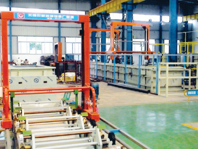 Type batterie de galvanoplastie de baril de zinc accrocher automatique de poussée